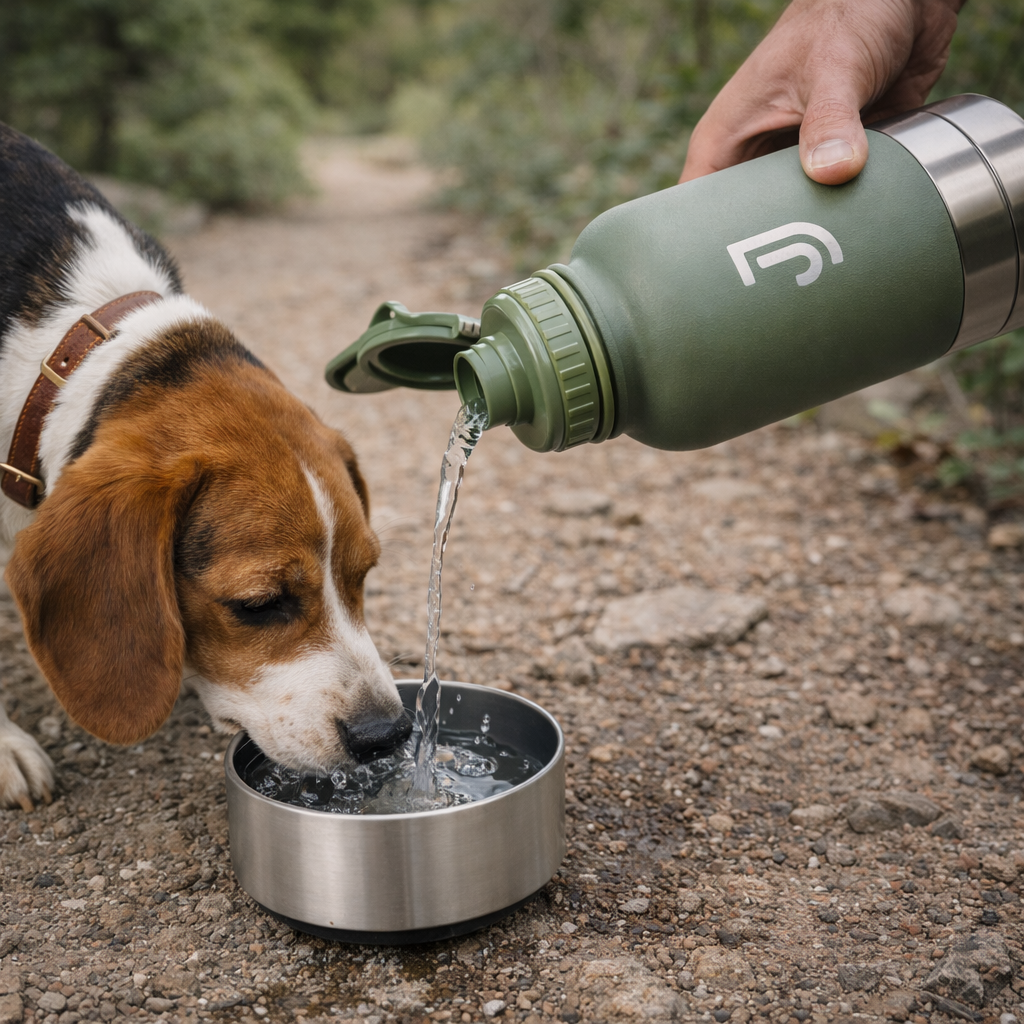 JooJoo 3-in-1 Dog Water Bottle & Treat Feeder | Adventure-Ready Hydration