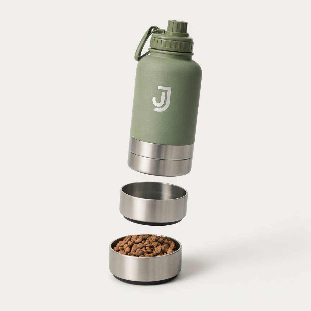 JooJoo 3-in-1 Dog Water Bottle & Treat Feeder | Adventure-Ready Hydration