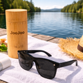 JooJoo "Solace" Women's Bamboo Sunglasses | Polarized, Everyday Sun Protection
