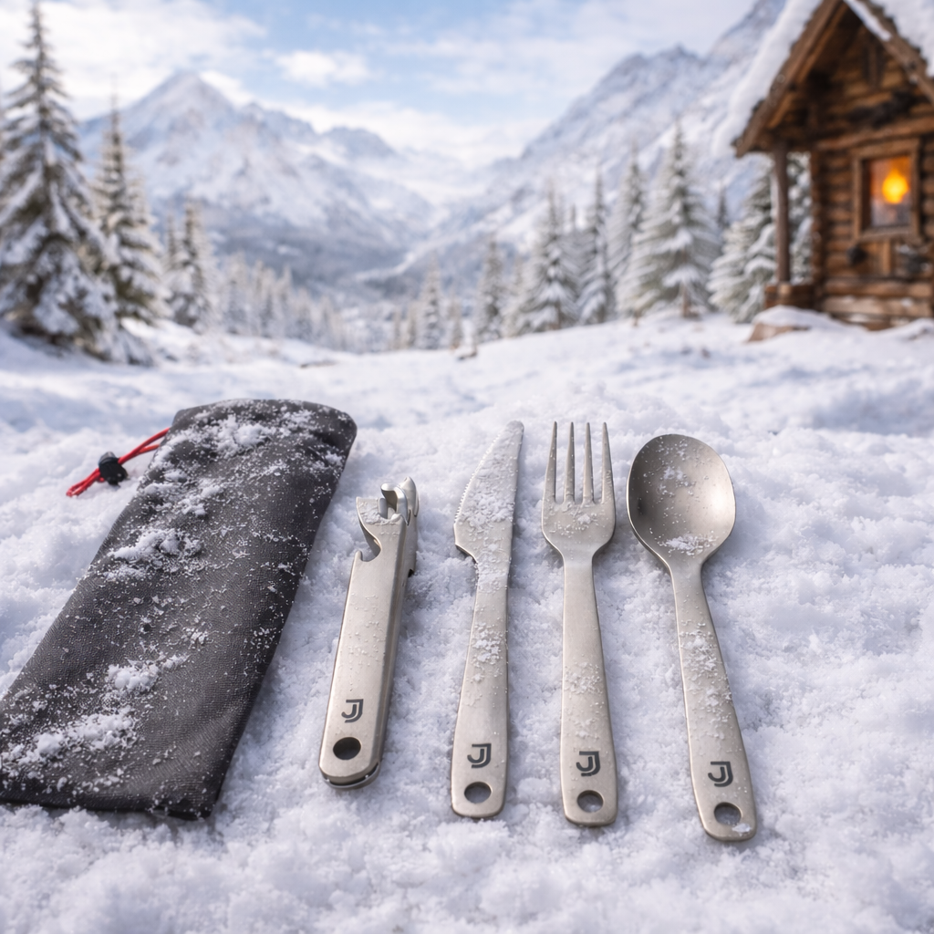 JooJoo Titanium Backcountry Cutlery Set | Simple Adventure Essential