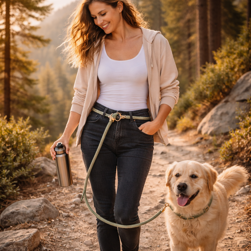 JooJoo Hands-Free Adventure Dog Leash | 5-in-1 Rope Design