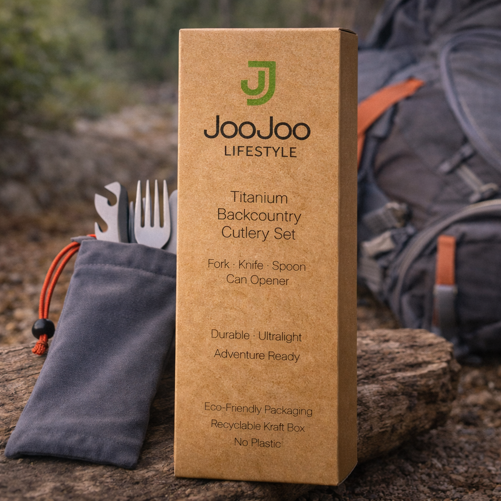 JooJoo Titanium Backcountry Cutlery Set | Simple Adventure Essential