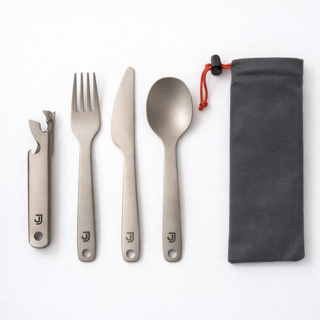 JooJoo Titanium Backcountry Cutlery Set | Simple Adventure Essential